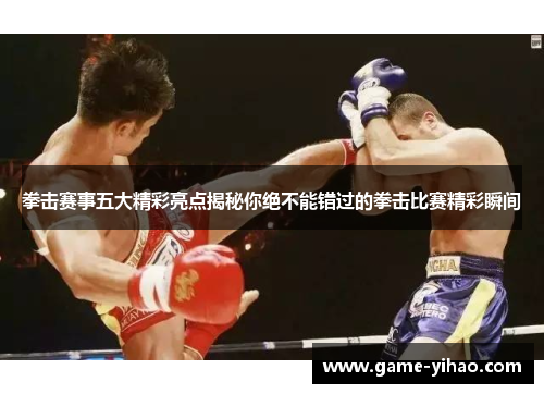 拳击赛事五大精彩亮点揭秘你绝不能错过的拳击比赛精彩瞬间
